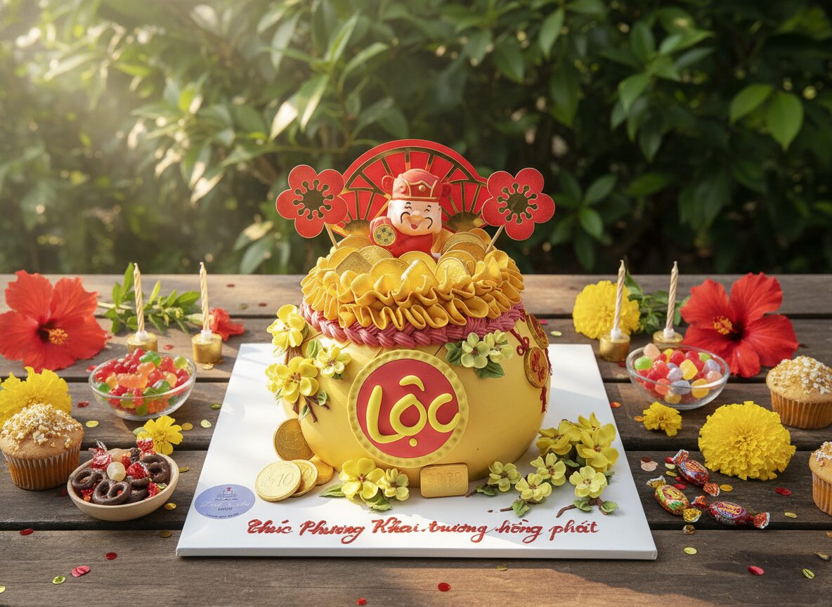 Mẫu bánh hũ vàng