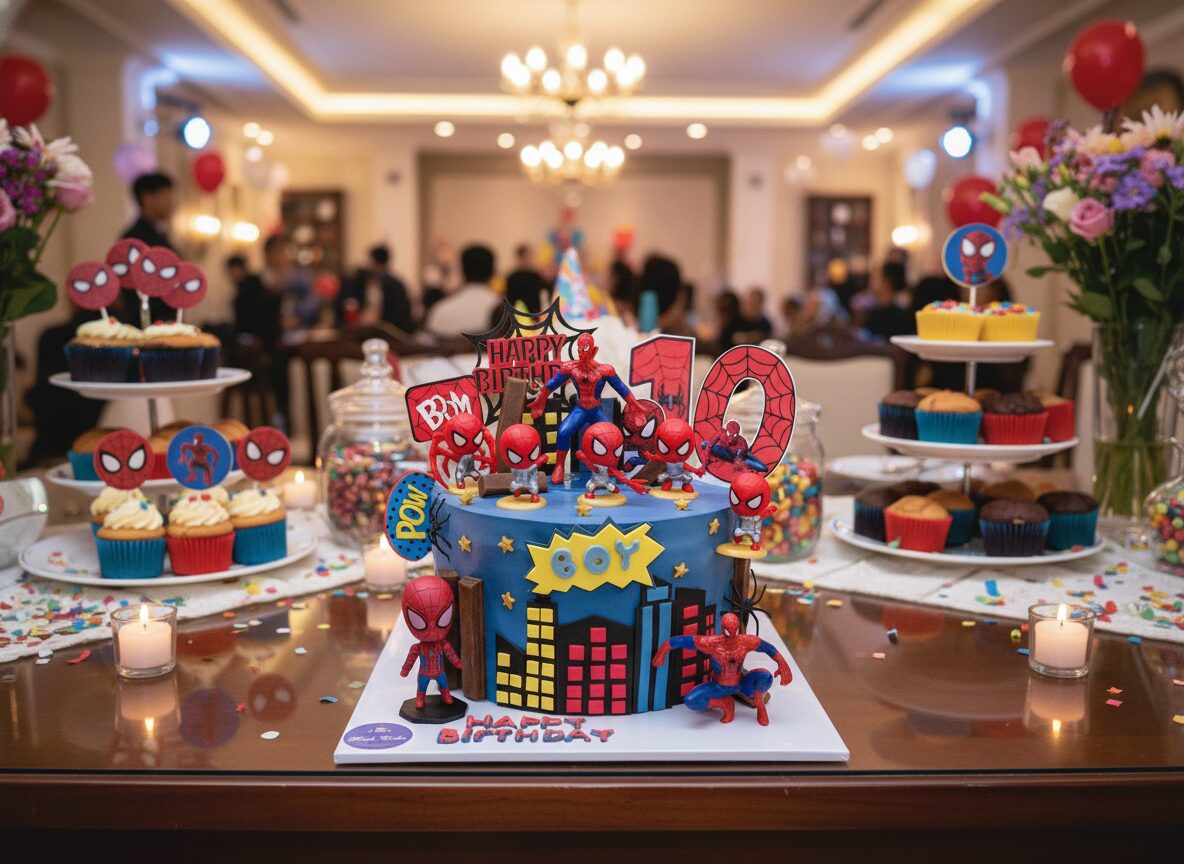 Bánh sinh nhật Spider-Man - Ảnh 4